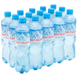 Paquete de agua San Mateo 15 unidades 15U 600ML
